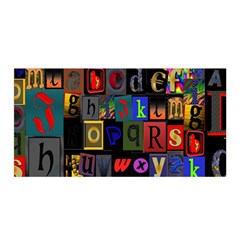 Letters A Abc Alphabet Literacy Satin Wrap by Nexatart