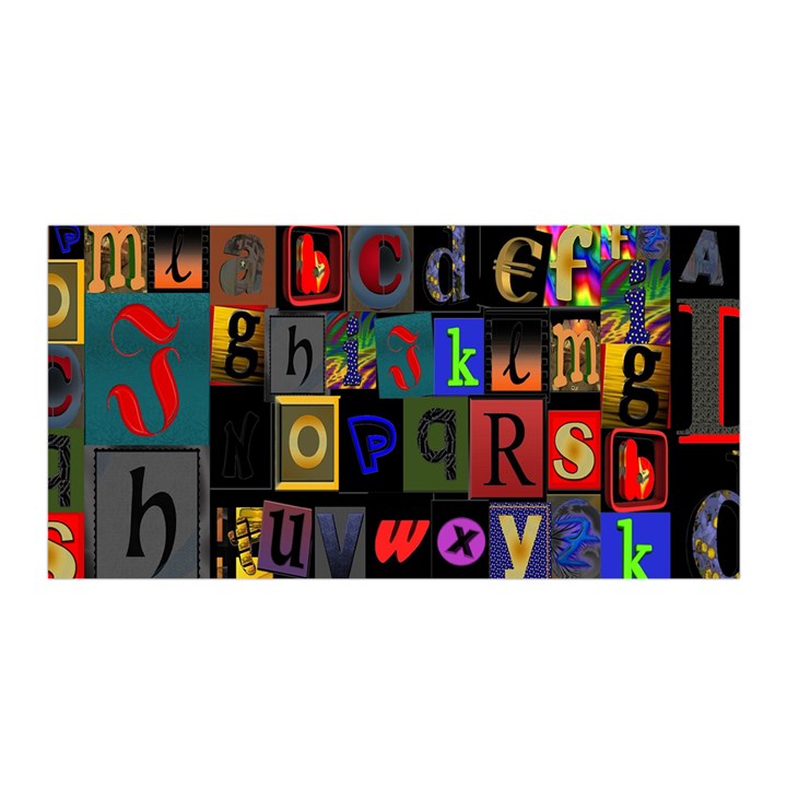 Letters A Abc Alphabet Literacy Satin Wrap