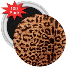 Leopard Print Animal Print Backdrop 3  Magnets (100 Pack) by Nexatart