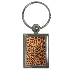 Leopard Print Animal Print Backdrop Key Chains (rectangle)  by Nexatart