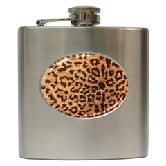 Leopard Print Animal Print Backdrop Hip Flask (6 Oz) by Nexatart