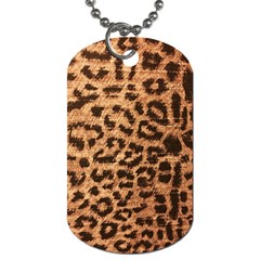 Leopard Print Animal Print Backdrop Dog Tag (two Sides) by Nexatart