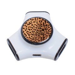 Leopard Print Animal Print Backdrop 3-port Usb Hub by Nexatart