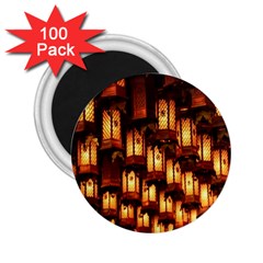 Light Art Pattern Lamp 2 25  Magnets (100 Pack) 