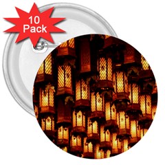 Light Art Pattern Lamp 3  Buttons (10 Pack) 