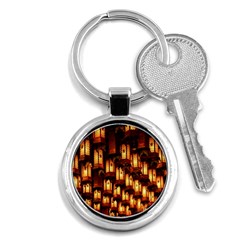 Light Art Pattern Lamp Key Chains (round)  by Nexatart