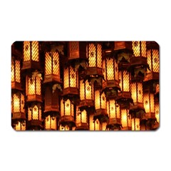 Light Art Pattern Lamp Magnet (rectangular) by Nexatart