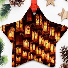 Light Art Pattern Lamp Star Ornament (two Sides) by Nexatart