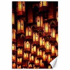 Light Art Pattern Lamp Canvas 12  X 18   by Nexatart