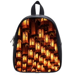 Light Art Pattern Lamp School Bags (small)  by Nexatart