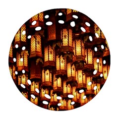 Light Art Pattern Lamp Ornament (round Filigree) by Nexatart