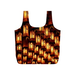 Light Art Pattern Lamp Full Print Recycle Bags (s)  by Nexatart