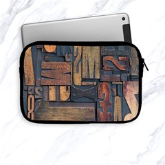 Letters Wooden Old Artwork Vintage Apple Ipad Mini Zipper Cases by Nexatart