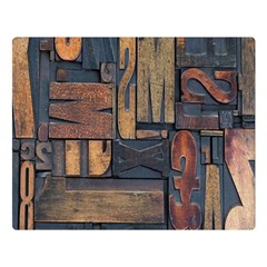 Letters Wooden Old Artwork Vintage Double Sided Flano Blanket (large)  by Nexatart