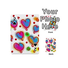 Love Hearts Shapes Doodle Art Playing Cards 54 (mini) 