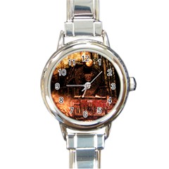 Locomotive Round Italian Charm Watch