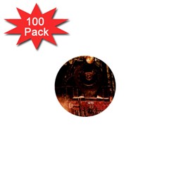 Locomotive 1  Mini Buttons (100 Pack)  by Nexatart