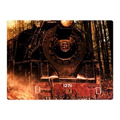 Locomotive Double Sided Flano Blanket (mini) 