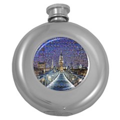 London Travel Round Hip Flask (5 Oz)