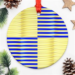 Metallic Gold Texture Ornament (round)