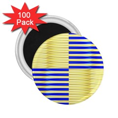 Metallic Gold Texture 2 25  Magnets (100 Pack) 