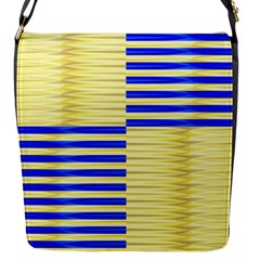 Metallic Gold Texture Flap Messenger Bag (s) by Nexatart