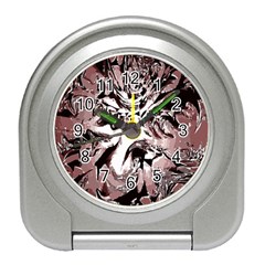 Metal Lighted Background Light Travel Alarm Clocks by Nexatart