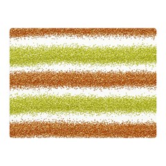 Metallic Gold Glitter Stripes Double Sided Flano Blanket (mini)  by Nexatart