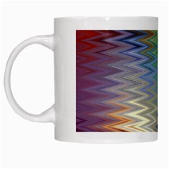 Metallizer Art Glass White Mugs