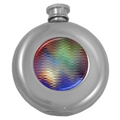 Metallizer Art Glass Round Hip Flask (5 Oz) by Nexatart