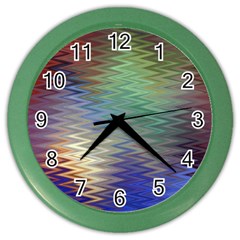 Metallizer Art Glass Color Wall Clocks by Nexatart