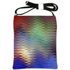 Metallizer Art Glass Shoulder Sling Bags by Nexatart