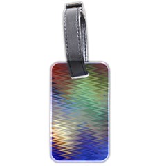 Metallizer Art Glass Luggage Tags (two Sides) by Nexatart