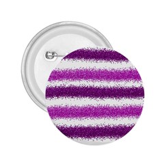 Metallic Pink Glitter Stripes 2 25  Buttons by Nexatart