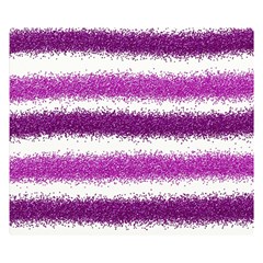 Metallic Pink Glitter Stripes Double Sided Flano Blanket (small)  by Nexatart