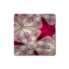 Morocco Motif Pattern Travel Square Magnet by Nexatart