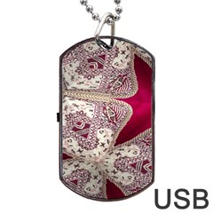 Morocco Motif Pattern Travel Dog Tag Usb Flash (one Side) by Nexatart