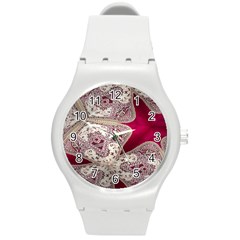 Morocco Motif Pattern Travel Round Plastic Sport Watch (m) by Nexatart