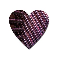 Metal Tube Chair Stack Stacked Heart Magnet by Nexatart