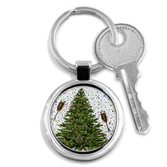 New Year S Eve New Year S Day Key Chains (round)  by Nexatart