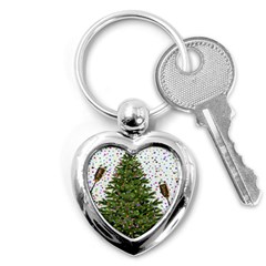 New Year S Eve New Year S Day Key Chains (heart)  by Nexatart