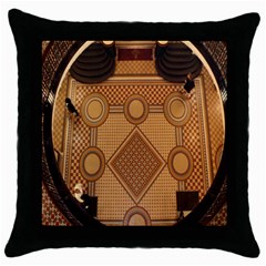 Mosaic The Elaborate Floor Pattern Of The Sydney Queen Victoria Building Throw Pillow Case (black) by Nexatart