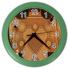 Mosaic The Elaborate Floor Pattern Of The Sydney Queen Victoria Building Color Wall Clocks by Nexatart