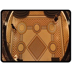 Mosaic The Elaborate Floor Pattern Of The Sydney Queen Victoria Building Double Sided Fleece Blanket (large)  by Nexatart