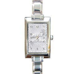 Oints Circle Christmas Merry Rectangle Italian Charm Watch by Nexatart