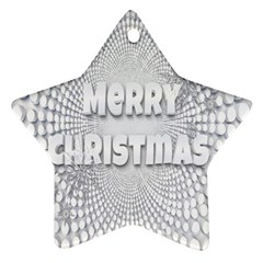 Oints Circle Christmas Merry Ornament (star) by Nexatart