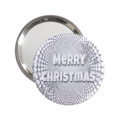 Oints Circle Christmas Merry 2 25  Handbag Mirrors by Nexatart