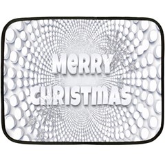 Oints Circle Christmas Merry Double Sided Fleece Blanket (mini)  by Nexatart