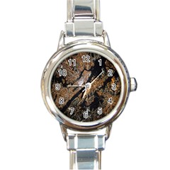 Night View Round Italian Charm Watch by Nexatart