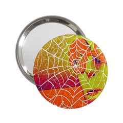 Orange Guy Spider Web 2 25  Handbag Mirrors by Nexatart